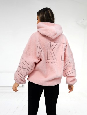 Blakely Borg Isabel Oversized Hoodie Rosa | PEI376540