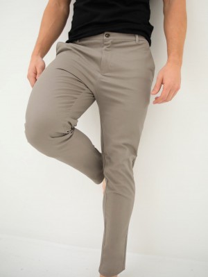 Blakely Cavill Slim Fit Tailored Chinos Hellgrau | KCB618957