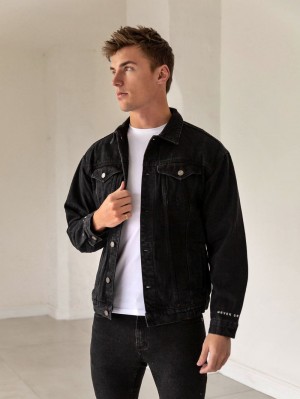 Blakely Greenwich Denim Jacket Schwarz | XKU025183