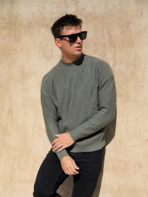 Blakely Huxley Knit Jumper Hellkhaki | XZM281034