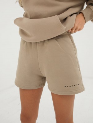 Blakely Isabel Jogger Shorts Tan | YWR186320