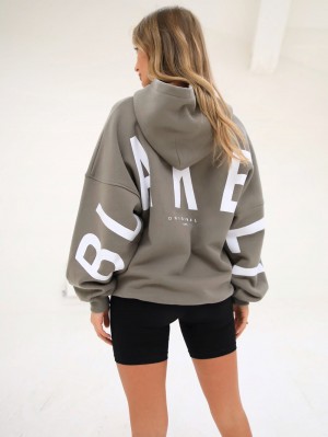 Blakely Isabel Oversized Hoodie Grün | MWZ713209