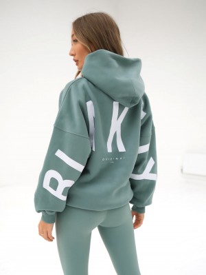 Blakely Isabel Oversized Hoodie Grün | RUS854902