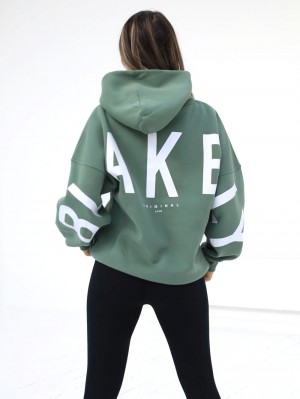 Blakely Isabel Oversized Hoodie Grün | UHG289451