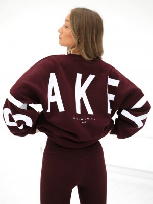 Blakely Isabel Oversized Jumper Bordeaux | RNF653480