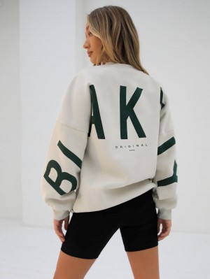 Blakely Isabel Oversized Jumper Grün | AOC928416