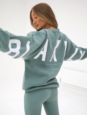 Blakely Isabel Oversized Jumper Grün | MJK281903