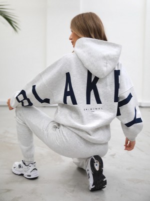 Blakely Life & Style Isabel Oversized Hoodie Weiß | MYK712348