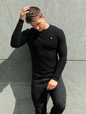 Blakely Mason Knit Jumper Schwarz | LZF510493