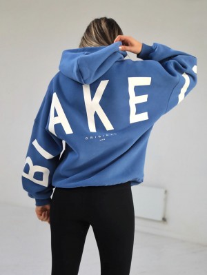 Blakely Members Isabel Oversized Hoodie Blau | FAE457209