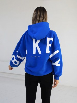 Blakely Members Isabel Oversized Hoodie Blau | MIR098726