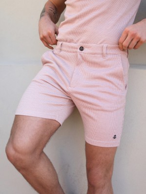 Blakely Midar Check Shorts Rosa | TKJ152784