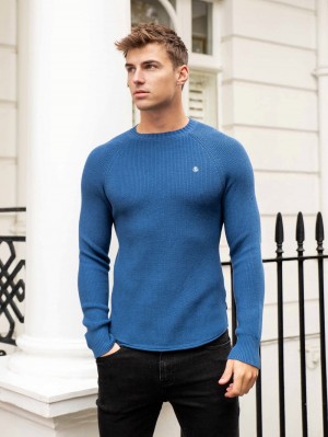 Blakely Olton Knit Jumper Blau | NGM520784