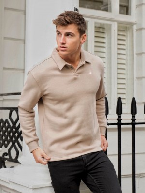 Blakely Otley Collared Jumper Tan | XLR459687