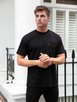 Blakely Relaxed Pocket T-Shirt Schwarz | HQP752198