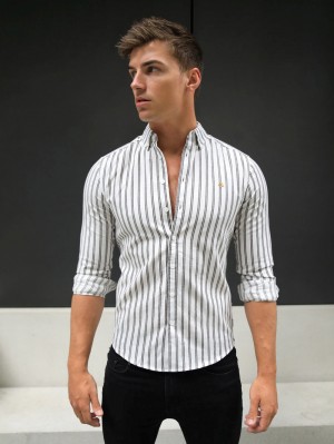 Blakely Savona Stripe Shirt Braun | KTR460853