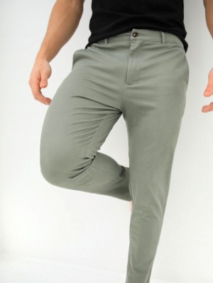 Blakely Sloane Stretch Fit Chinos Hellgrün | KOL671509