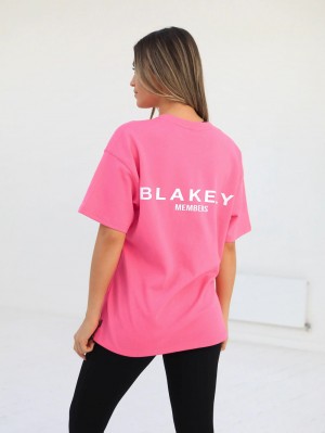 Blakely Womens Members Relaxed T-Shirt Rosa | ORI569307