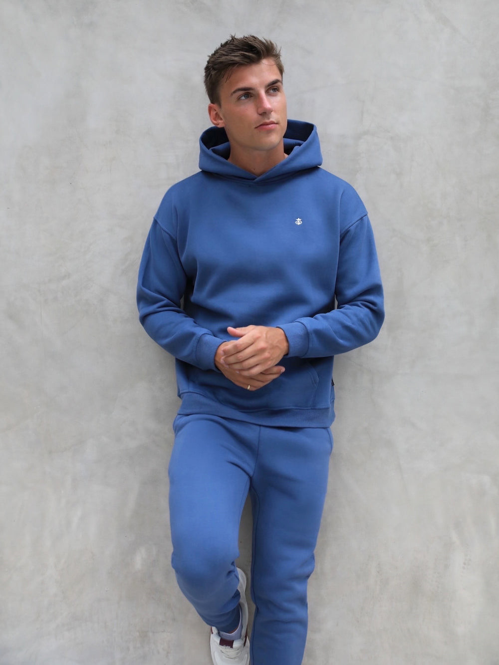 Blakely Anchor Relaxed Hoodie Blau | MBW183940