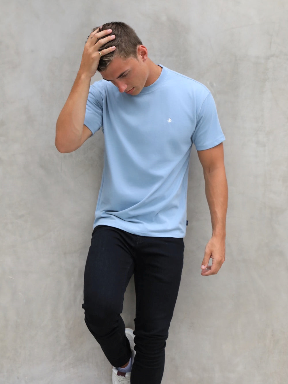 Blakely Anchor Relaxed T-Shirt Blau | PEW935271