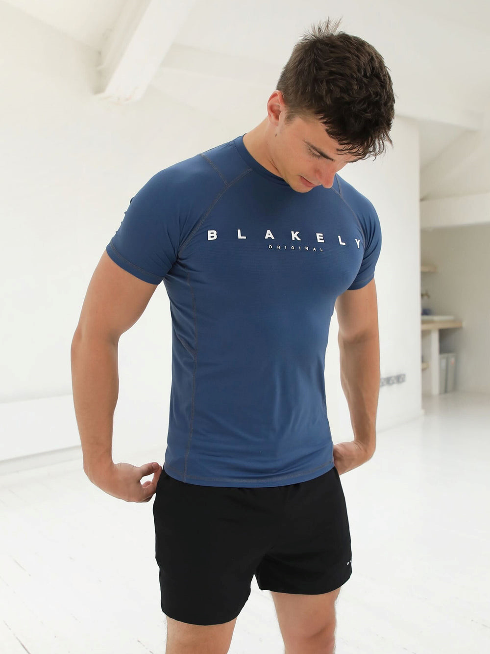 Blakely Apex Active T-Shirt Blau | VAX512907