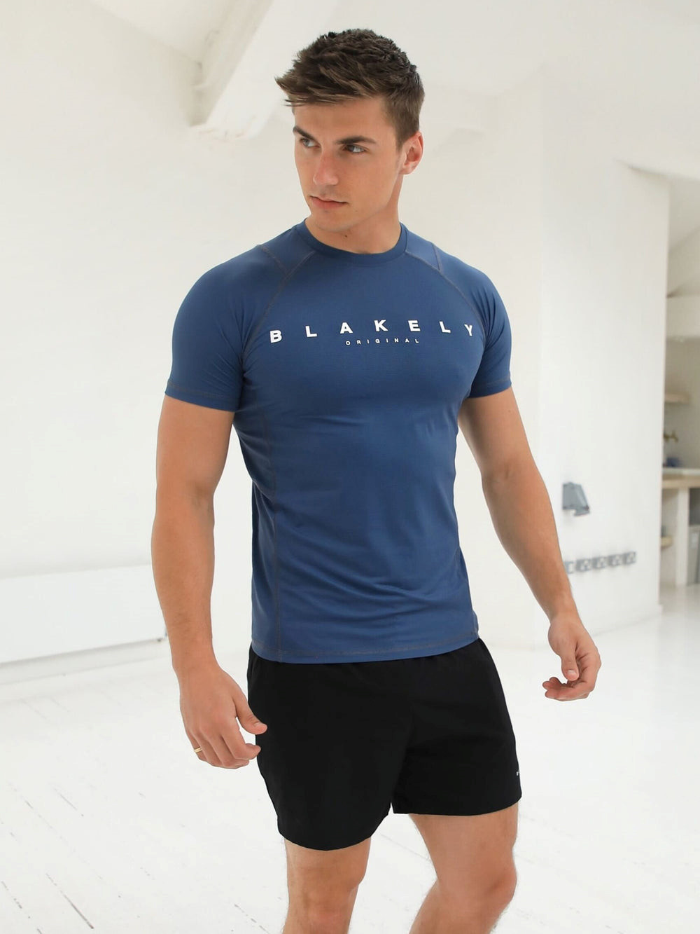 Blakely Apex Active T-Shirt Blau | VAX512907