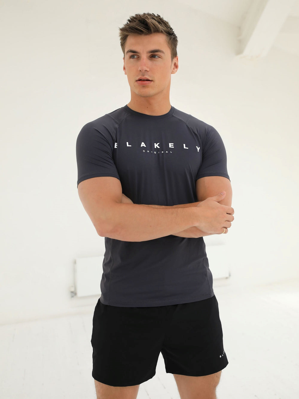 Blakely Apex Active T-Shirt Charcoal | FRG395647