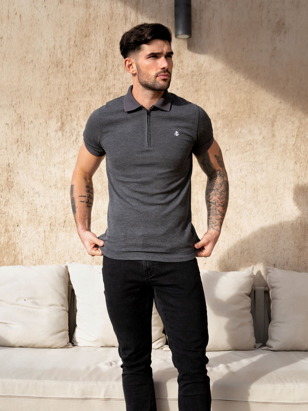 Blakely Aspen Polo Charcoal | QZC543671