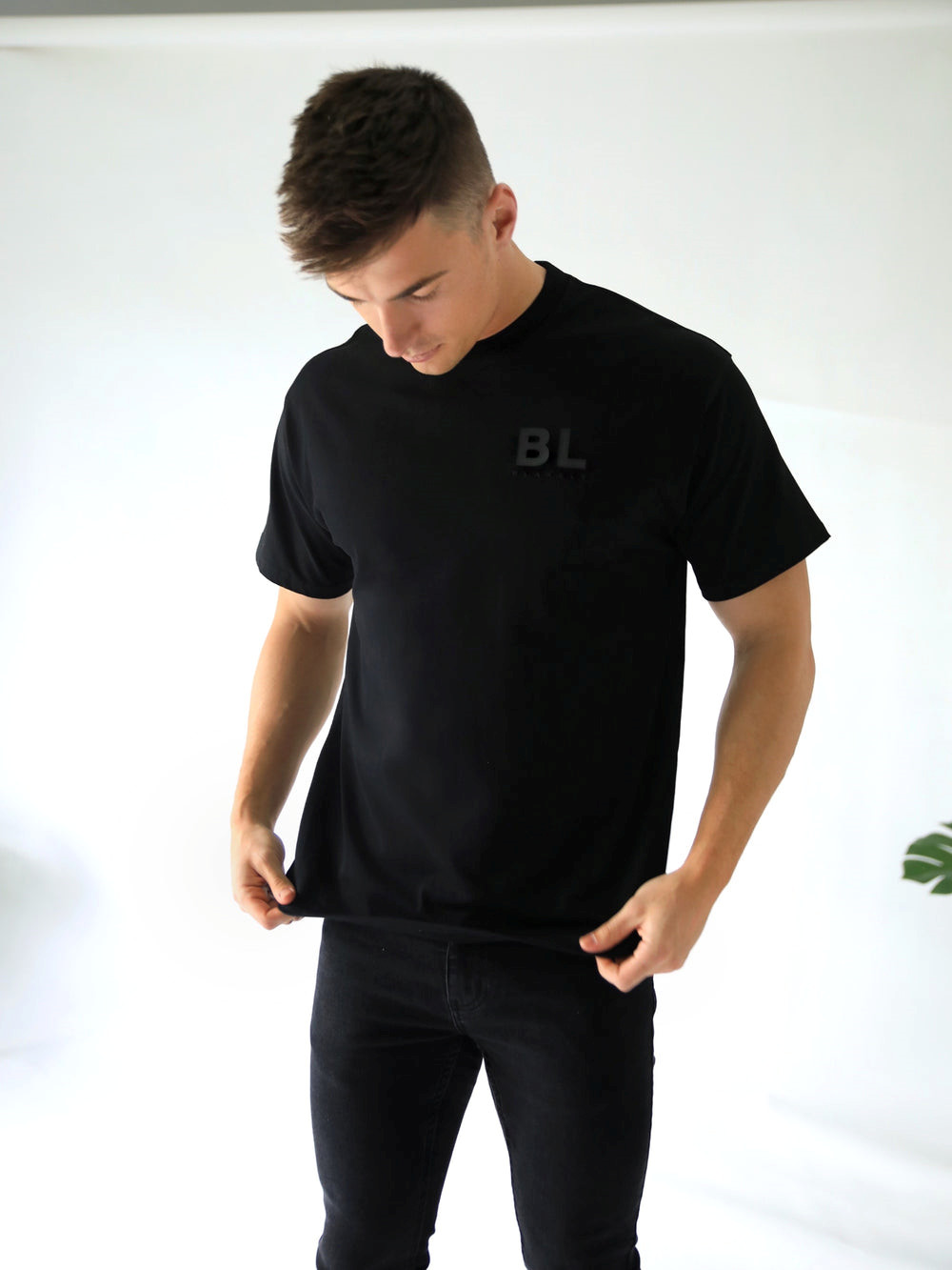 Blakely BLK Blackout Oversized T-Shirt Schwarz | ELH587124