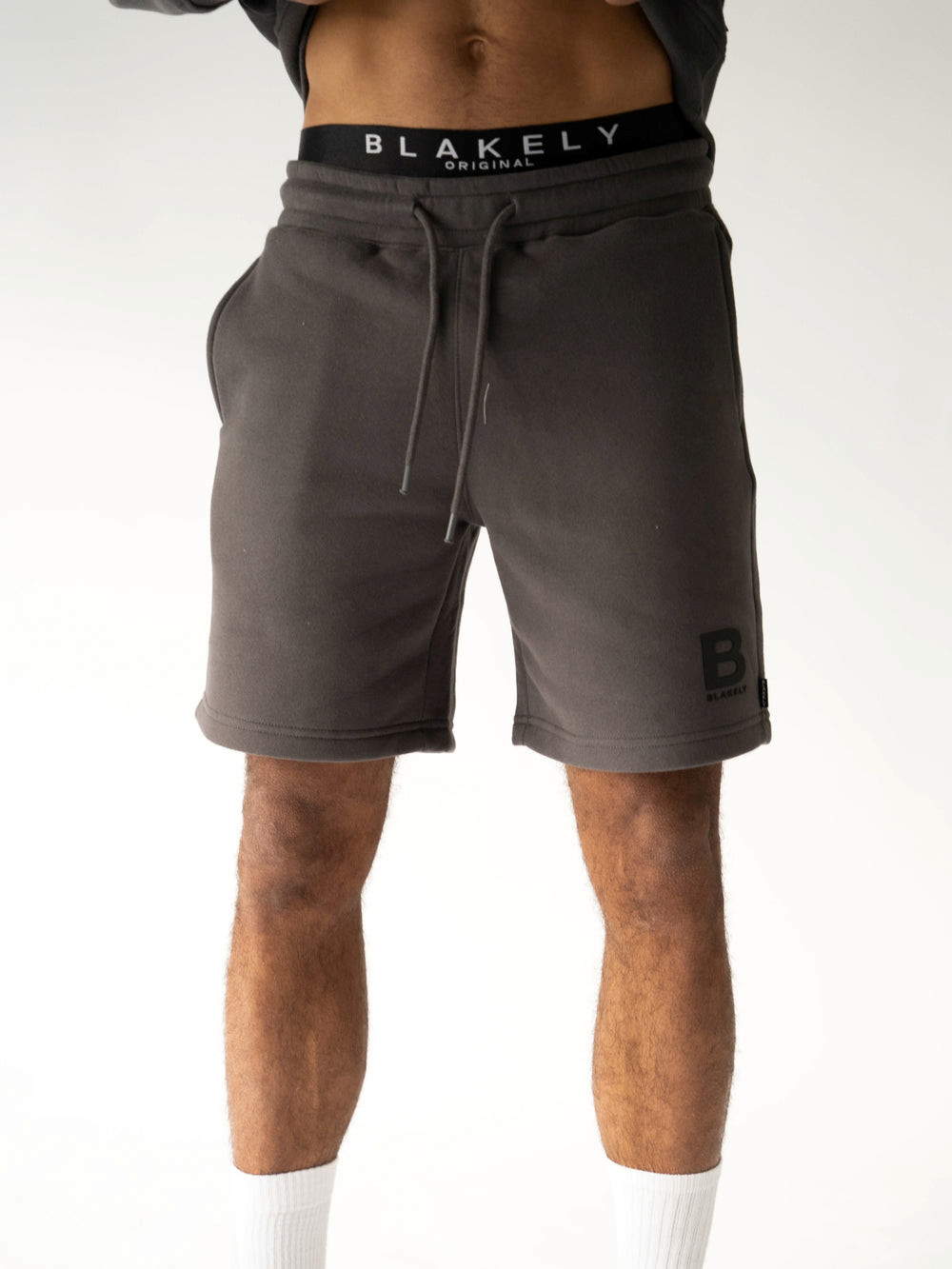 Blakely Blakely London Jogger Shorts Charcoal | EOS502167