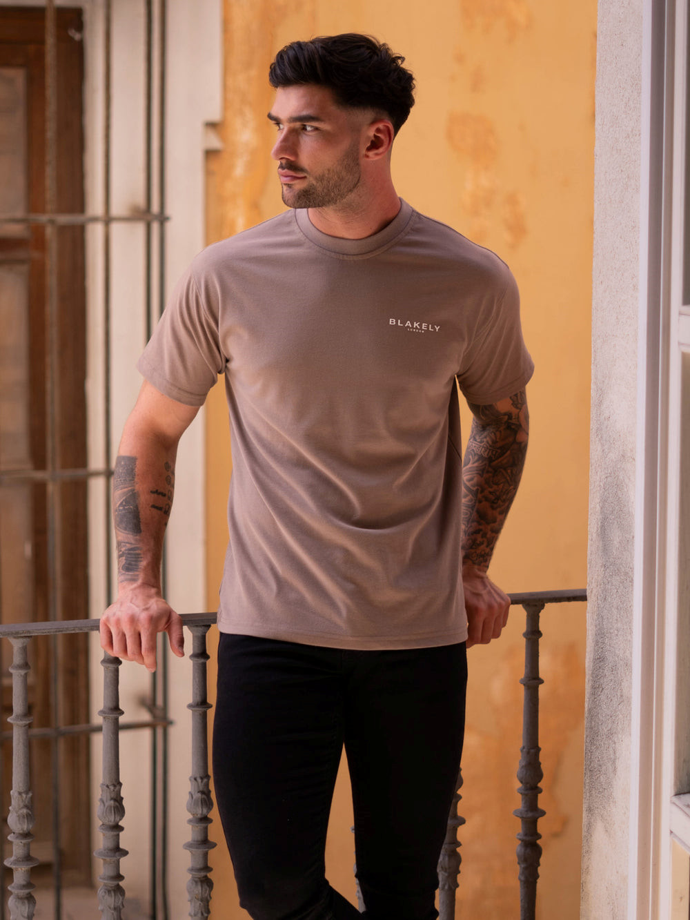 Blakely Blakely London Relaxed Fit T-Shirt Braun | HWZ842190