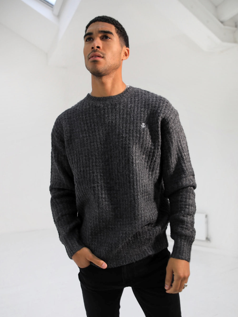 Blakely Burford Knit Jumper Charcoal | XJC865243