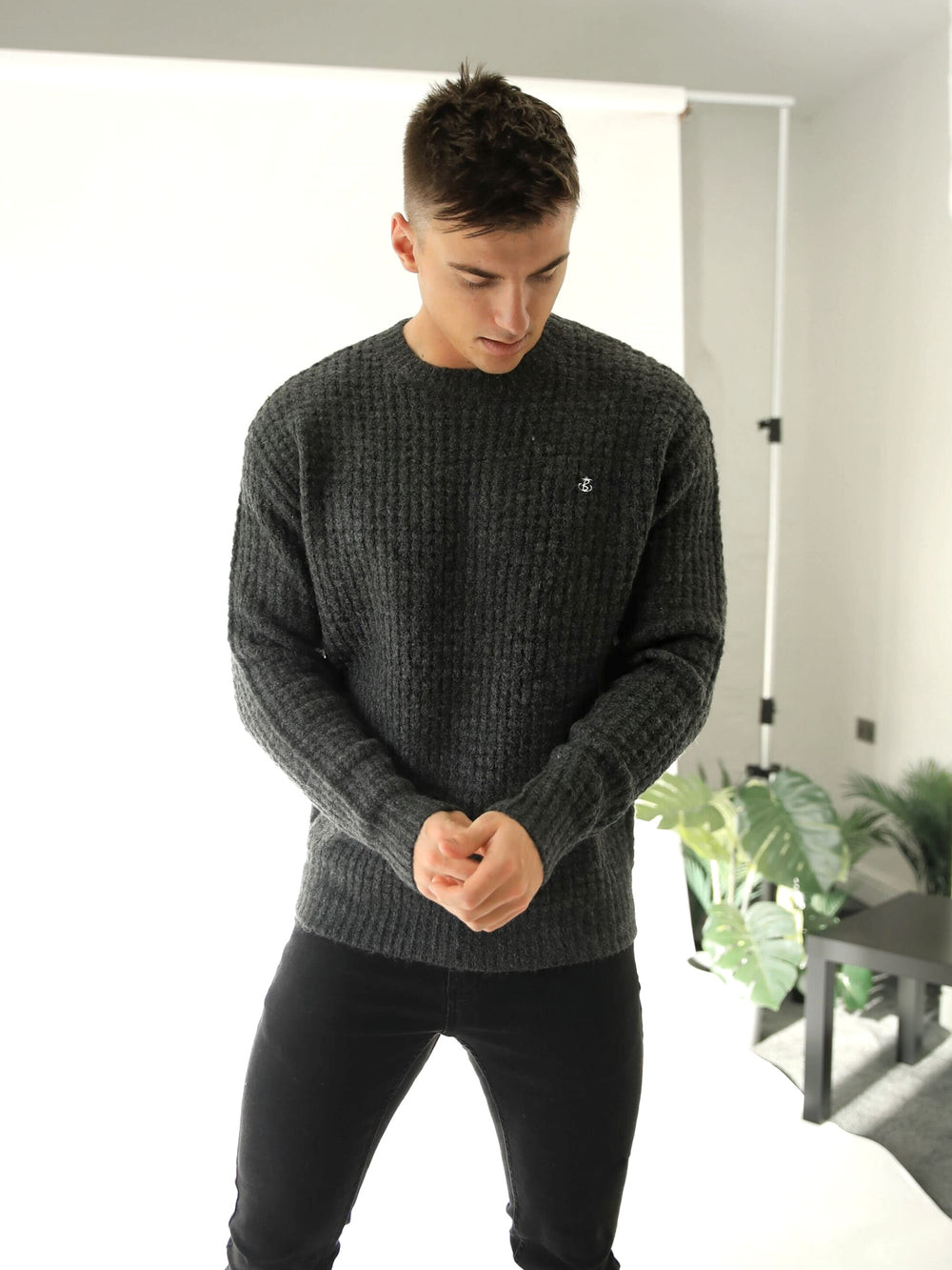 Blakely Burford Knit Jumper Charcoal | XJC865243