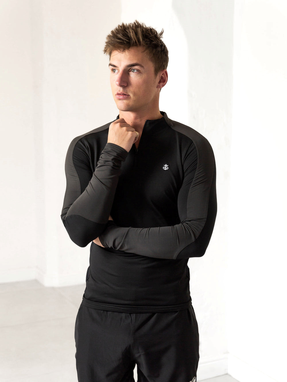 Blakely Challenger Gym Top Black/Charcoal | UPT235416