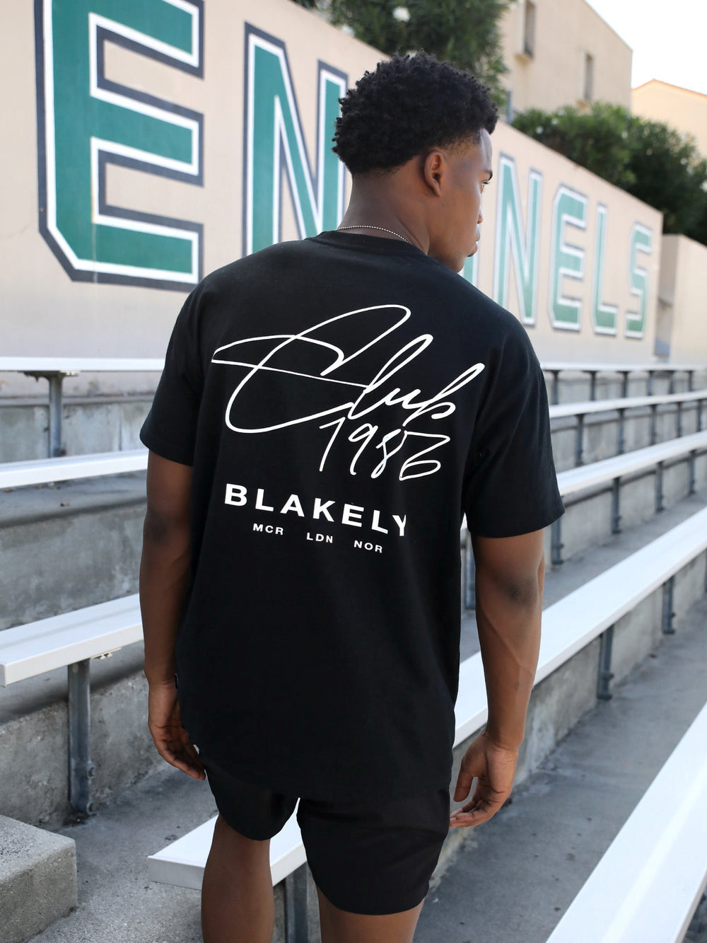 Blakely Club Relaxed T-Shirt Schwarz | PVY712980