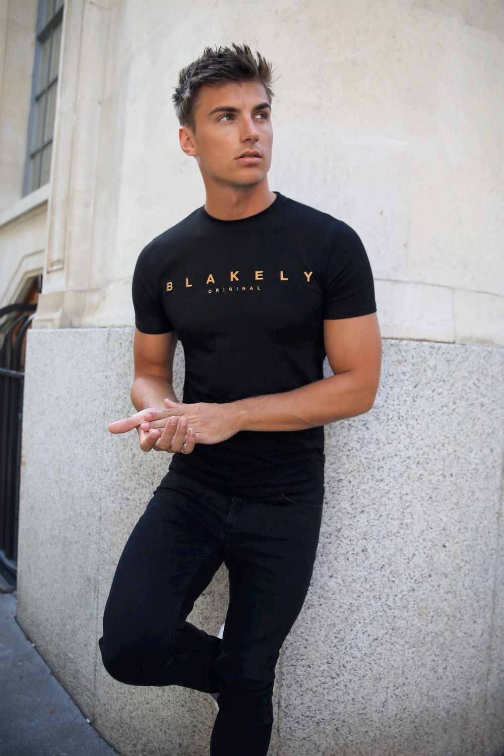 Blakely Goldcross T-Shirt Schwarz | JAM463097