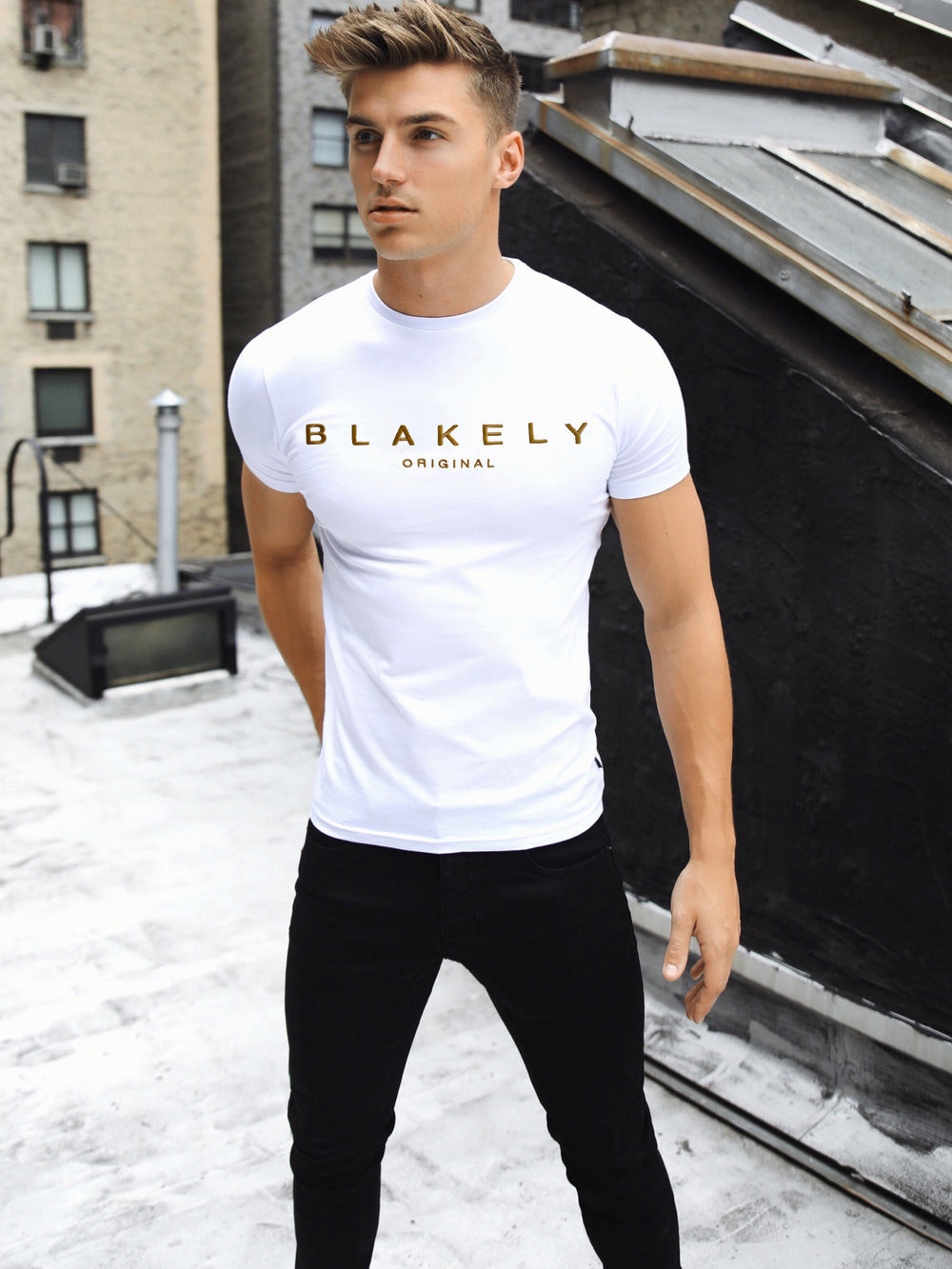 Blakely Goldstone T-Shirt Weiß | RFN590784