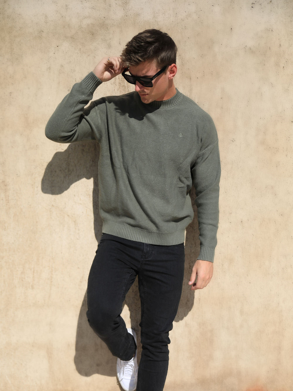 Blakely Huxley Knit Jumper Hellkhaki | XZM281034