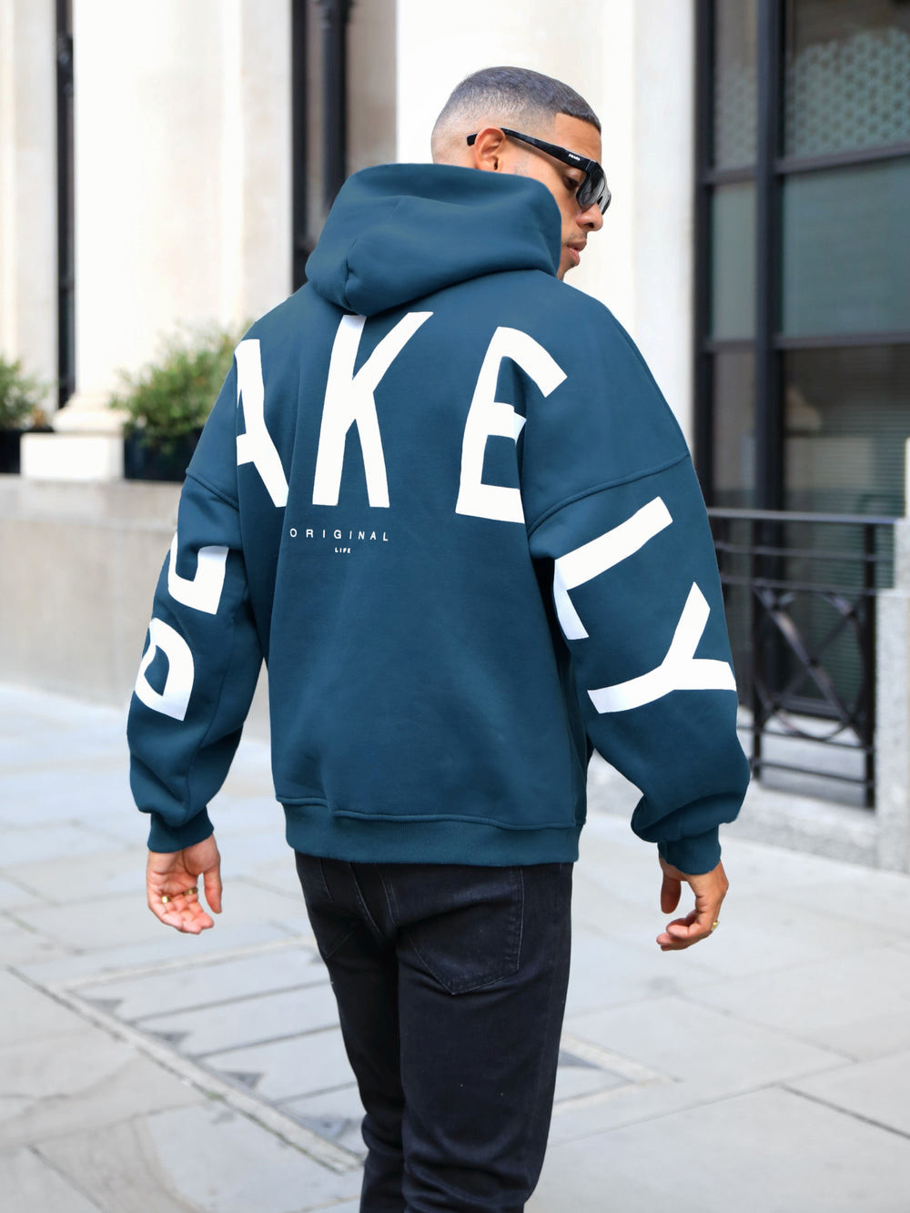 Blakely Idris Oversized Hoodie Dunkel | MYU087534