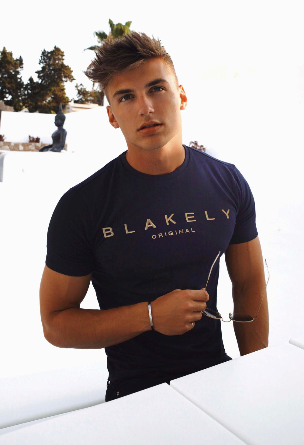 Blakely Imola T-Shirt Navy | IXH513960