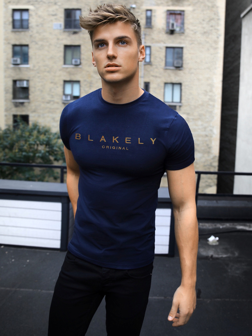 Blakely Imola T-Shirt Navy | IXH513960