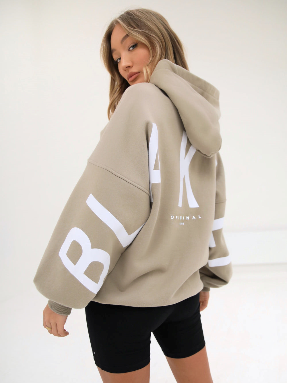 Blakely Isabel Oversized Hoodie Beige | OTQ079584