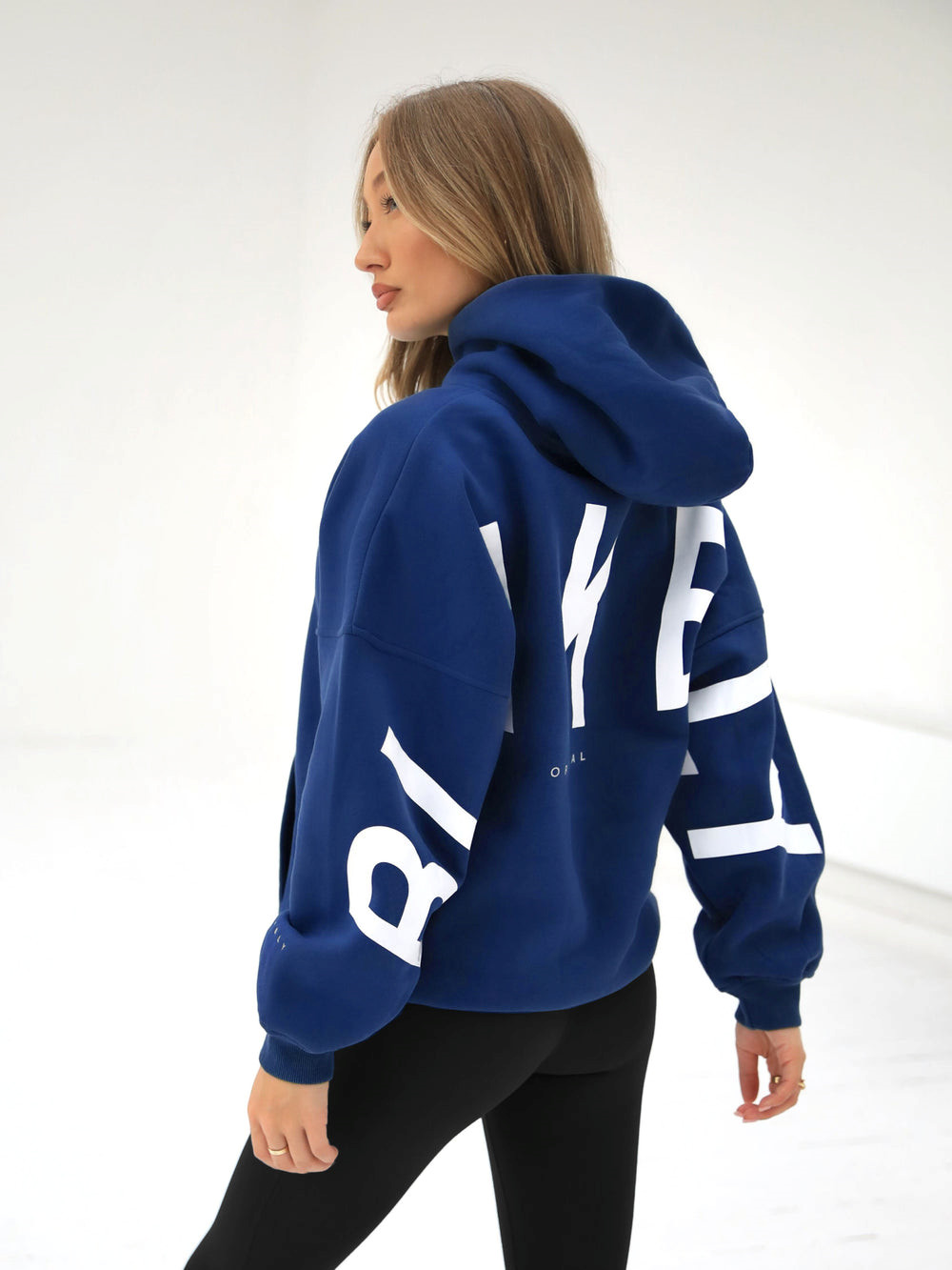 Blakely Isabel Oversized Hoodie Blau | EJV623057