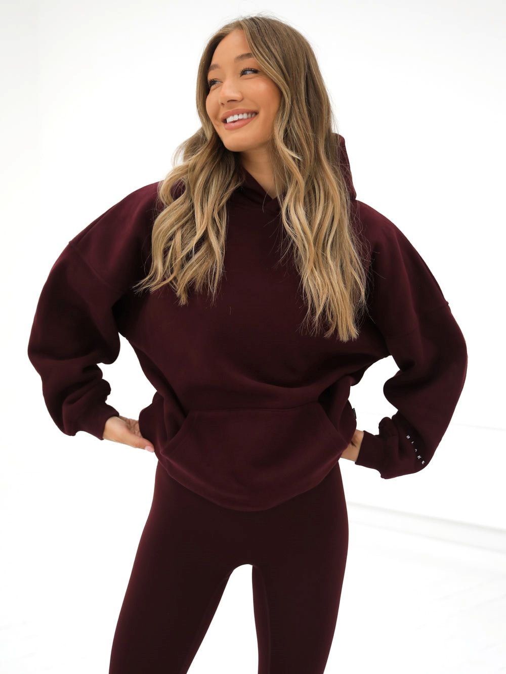 Blakely Isabel Oversized Hoodie Bordeaux | TXH631857