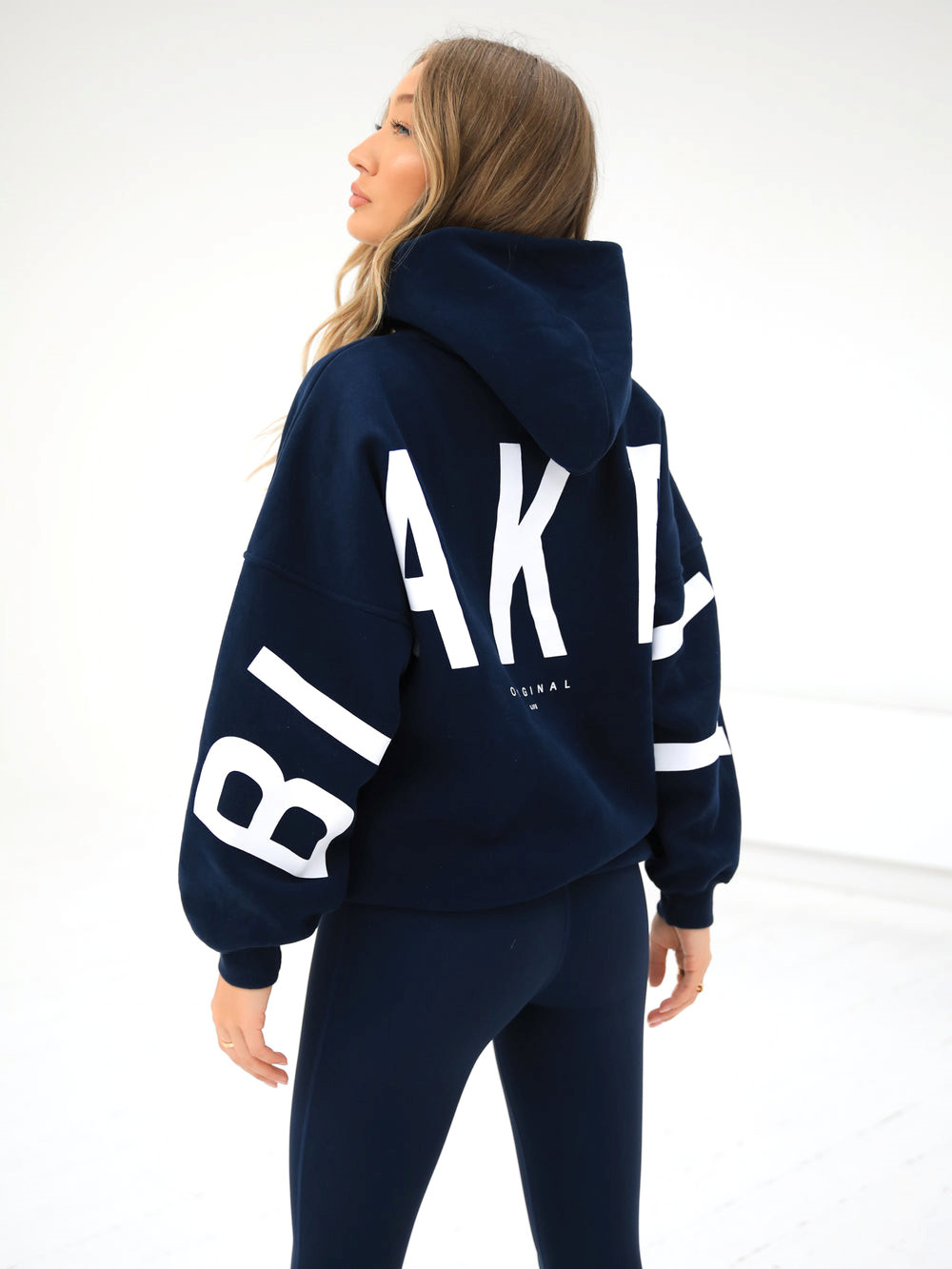 Blakely Isabel Oversized Hoodie Navy Blau | LUD461879