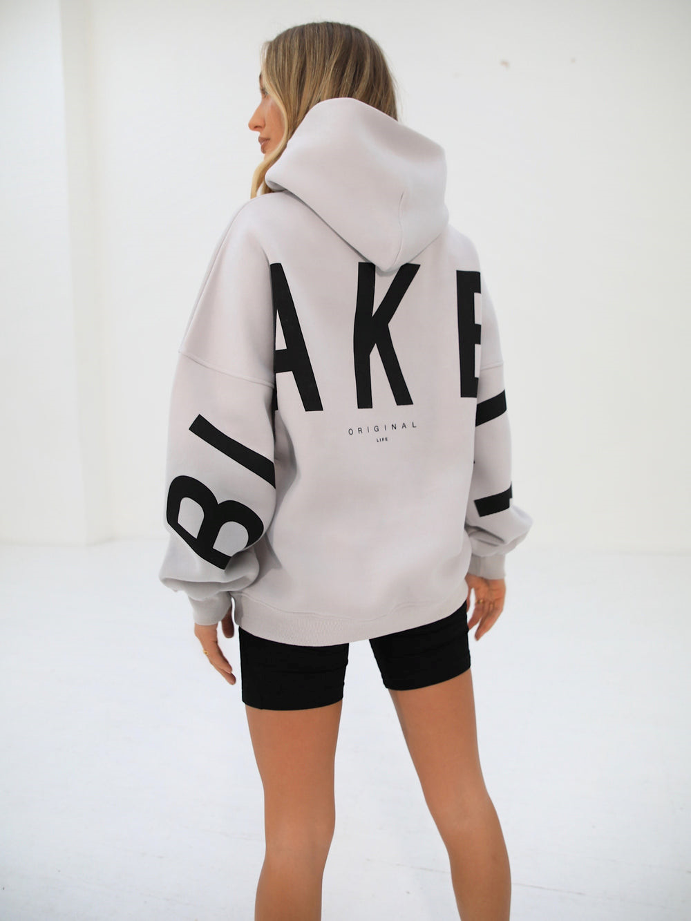 Blakely Isabel Oversized Hoodie Stone | EHP725316