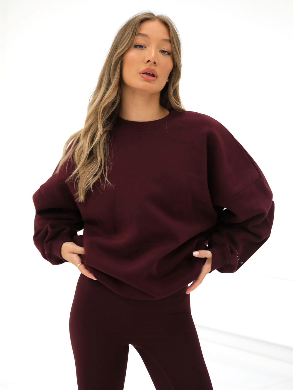 Blakely Isabel Oversized Jumper Bordeaux | YGD580127