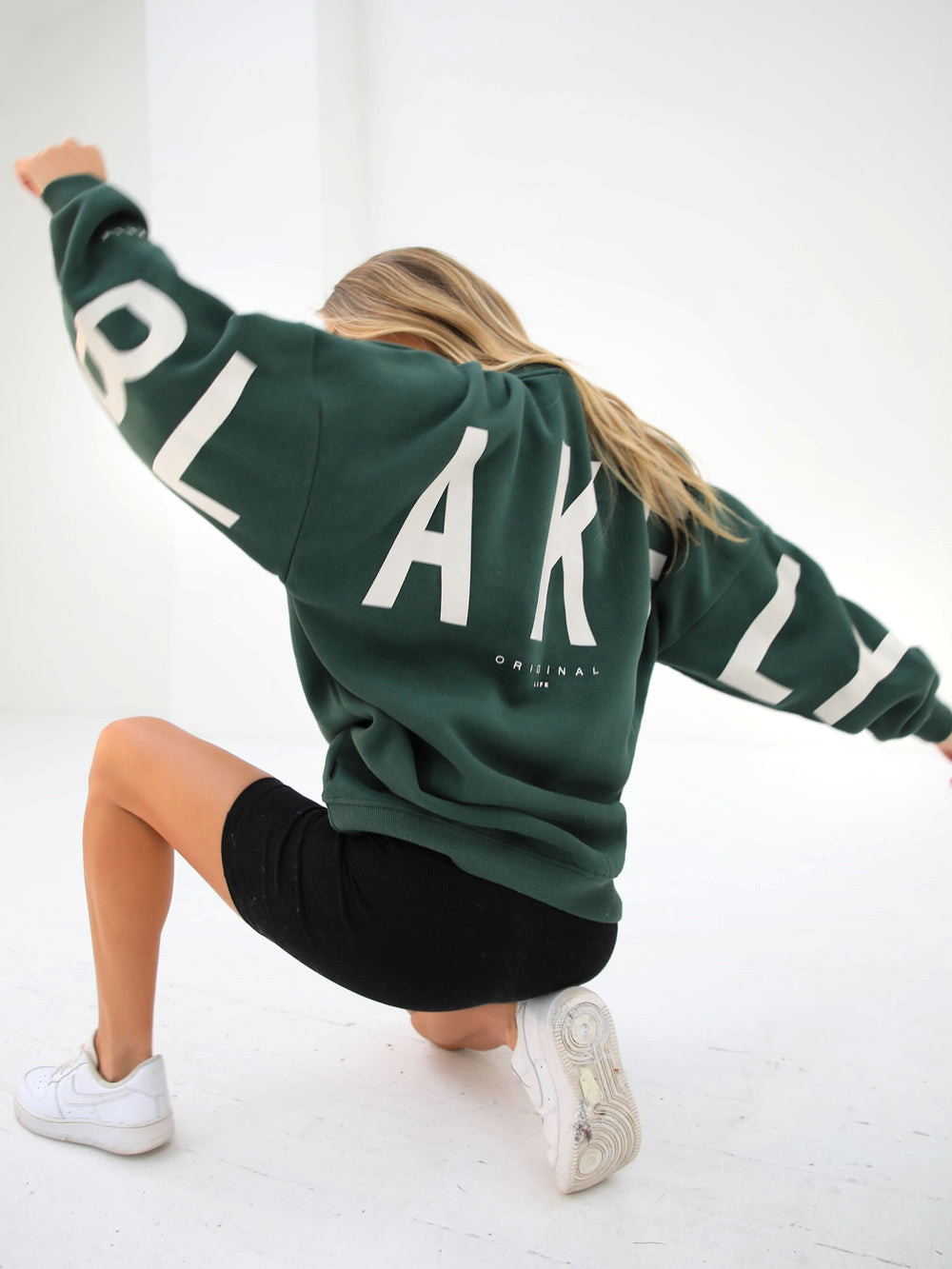 Blakely Isabel Oversized Jumper Dunkelgrün | NLY259318