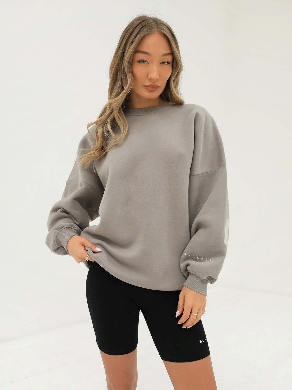 Blakely Isabel Oversized Jumper Grau | ENB645278