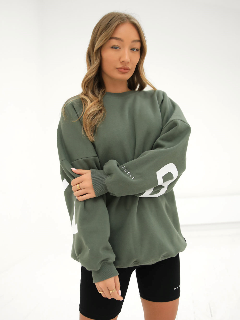 Blakely Isabel Oversized Jumper Khaki Grün | BNF342107